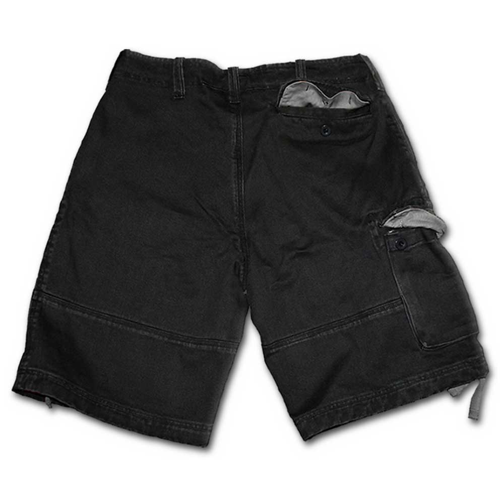 Spiral - METAL STREETWEAR Pantalon court - Noir